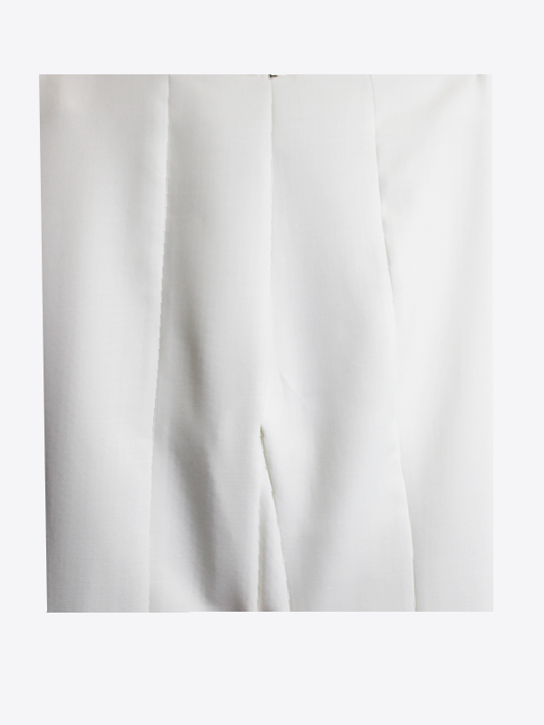 MARINELLA GALLONI | Pantaloni Svasati Bianco Panna