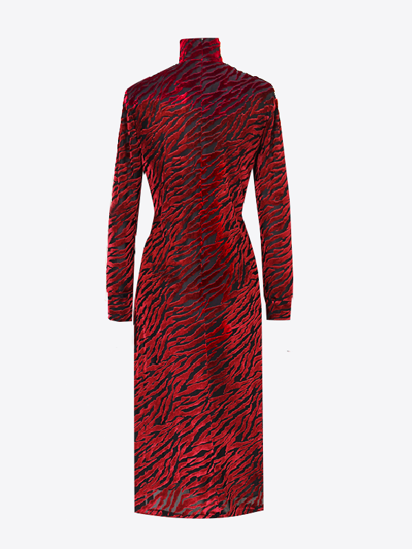 Vestito animalier rosso on sale