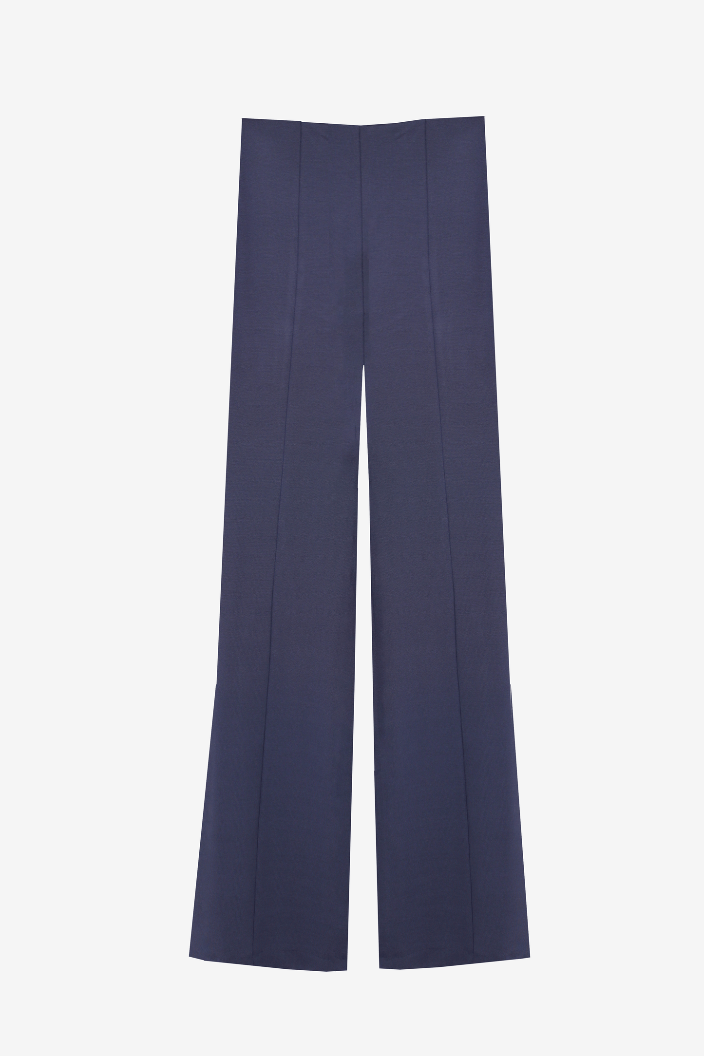 Pantaloni Svasati In Viscosa Denim