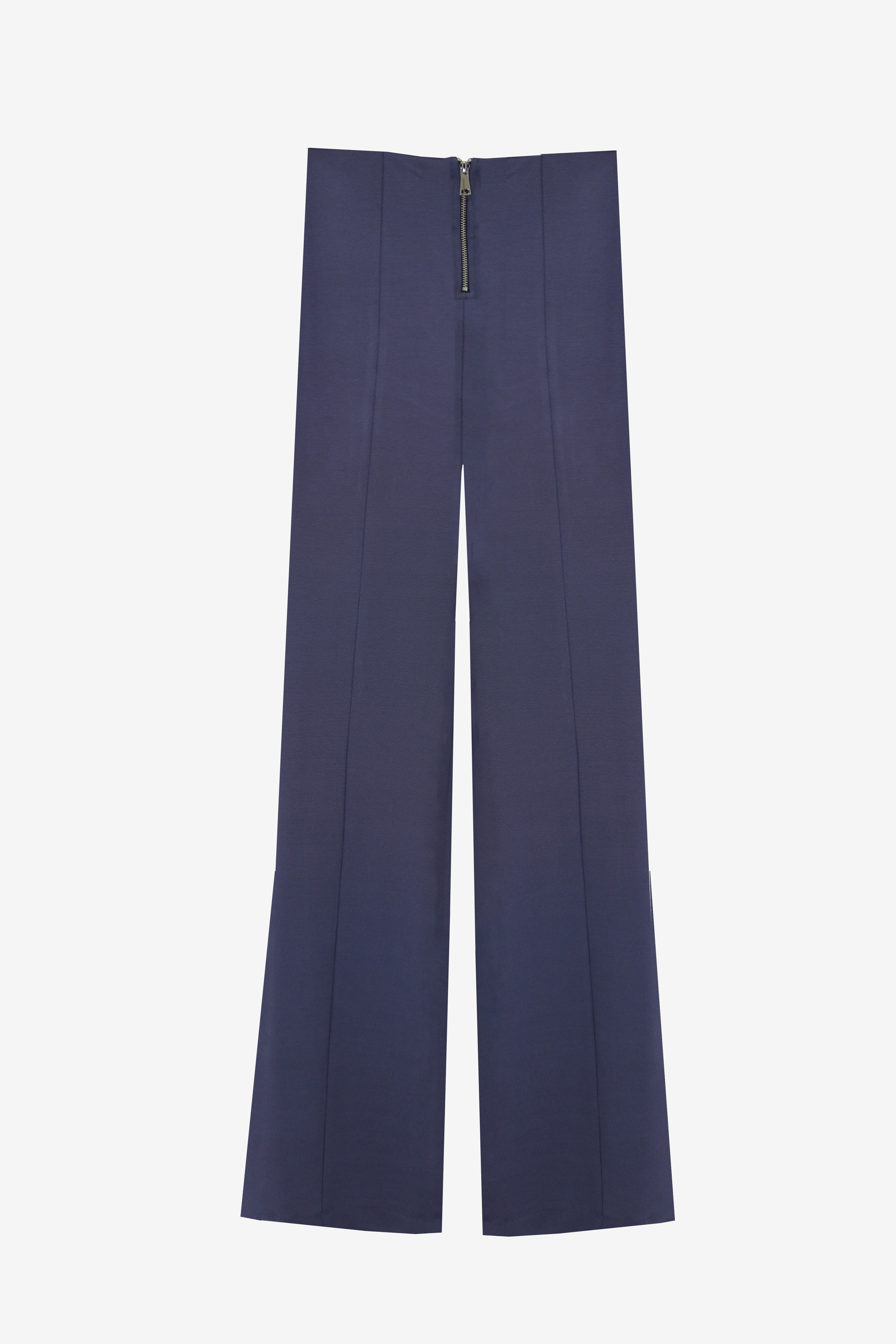 Pantaloni Svasati In Viscosa Denim