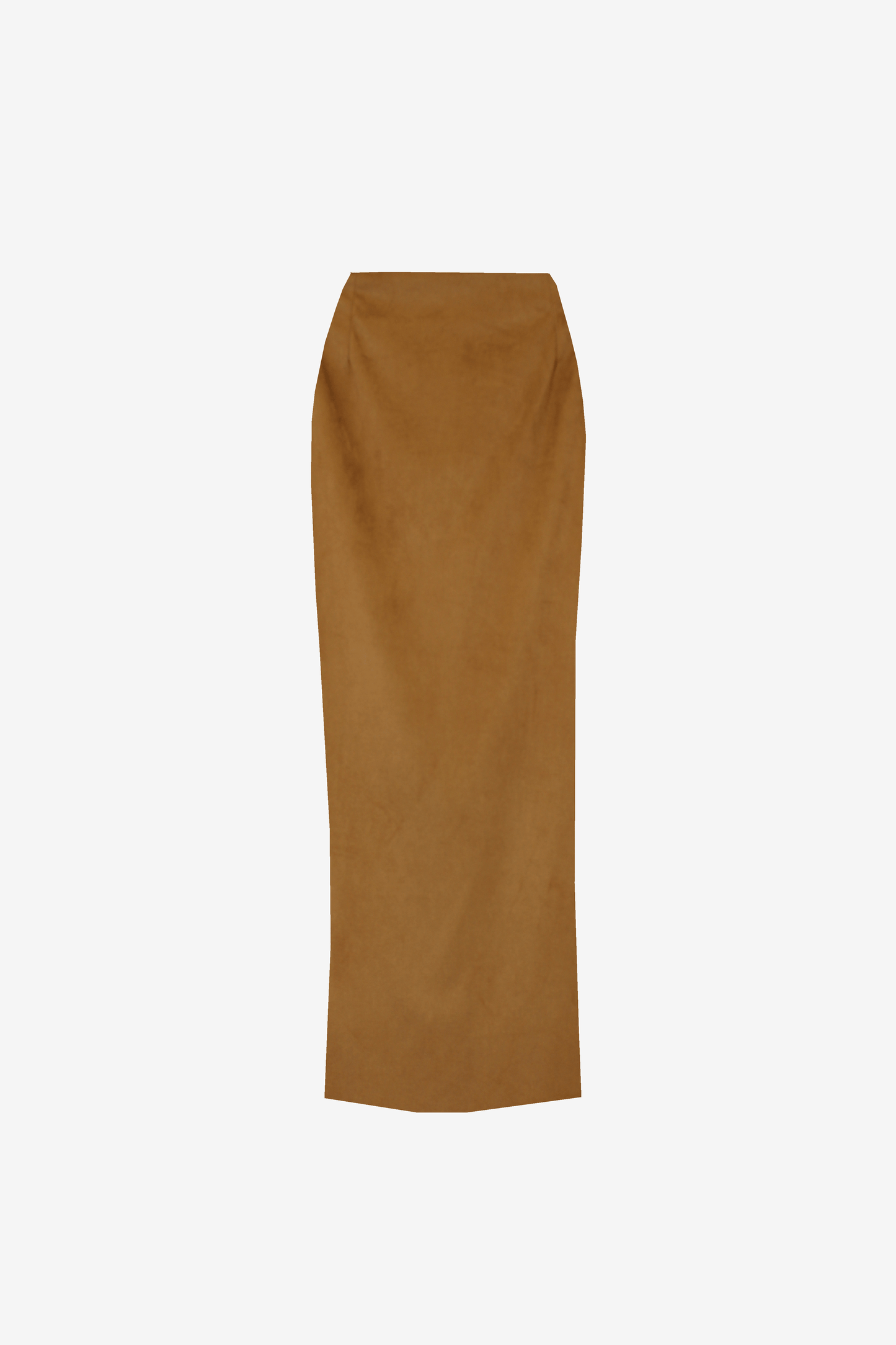 Caramel Suede Long Skirt | MARINELLA GALLONI