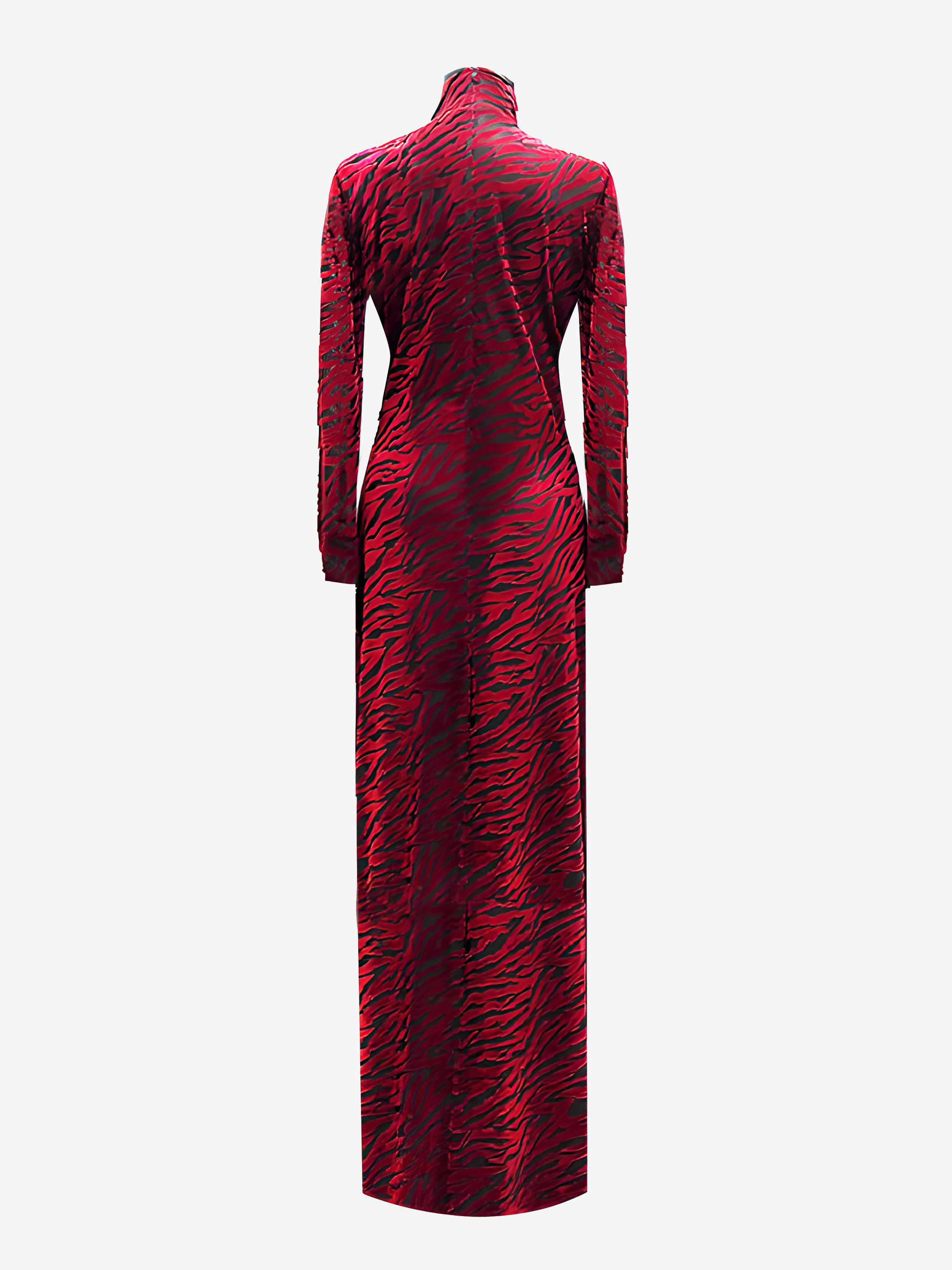 Vestito lungo 2025 velluto bordeaux